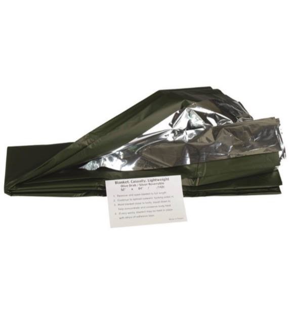 Silver Survival Blanket Mil Tec