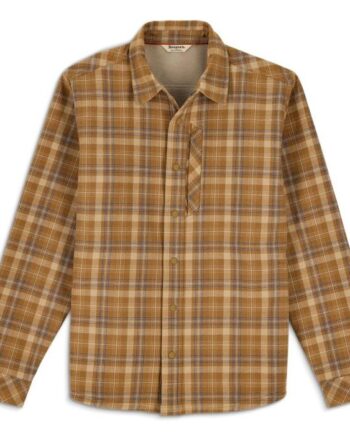 Simms Coldweather Shacket Schooner Plaid:bronzeback