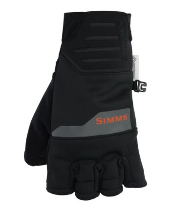 Simms Windstopper Half Finger Glove Black