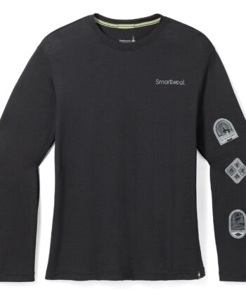 Smartwool Mens Outdoor Patch Graphic Tee Sort Black