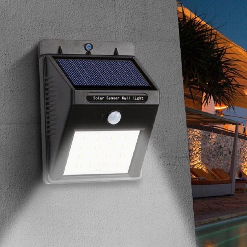 Solcelle Led Lampe Til Væggen