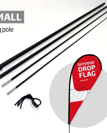Sorte Stænger Til Beachflag Outdoor Drop Flag