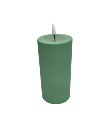 Støvet Grøn Led Bloklys 5x15 Outdoor