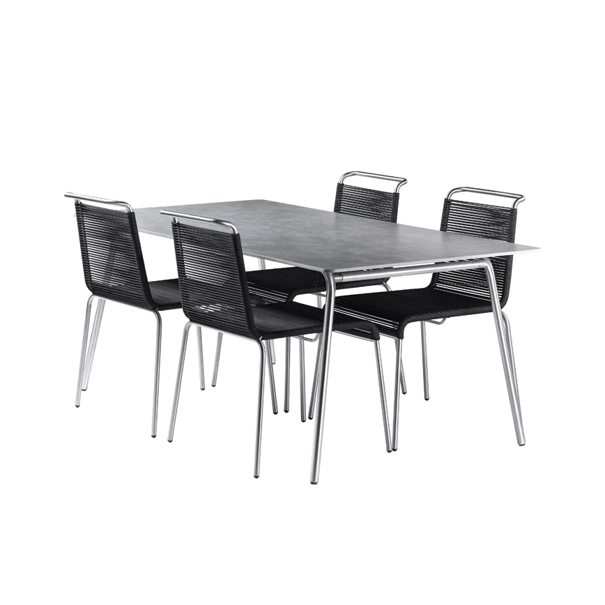 Teglgaard Havesæt 90x180 1xm21 4xm20 Sort