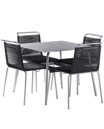 Teglgaard Havesæt 90x90cm 1xm21 4xm20 Sort