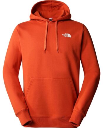 The North Face Mens Outdoor Graphic Hoodie Light Orange Rusted Bronze