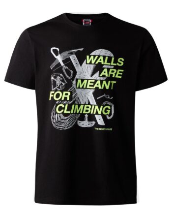 The North Face Mens Outdoor Graphic Tee Sort Tnf Black Large