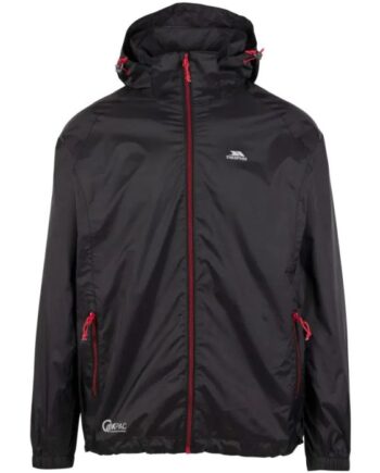Trespass Qikpac Jakke Black Red