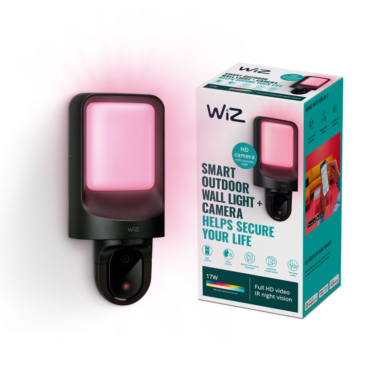 Wiz Outdoor Wall Light With Camera